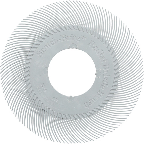 Brosse radiale en soies de pr&eacute;cision type C PN-RB sans adaptateur Scotch-Brite, C&eacute;ramique, Grain 120+, 6" dia. Seaboard Timber Mart