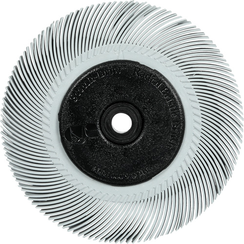Scotch-Brite Type C Precision Radial Bristle Brush PN-RB with Flange, Ceramic, 120+ Grit, 7-5/8" Dia. Seaboard Timber Mart