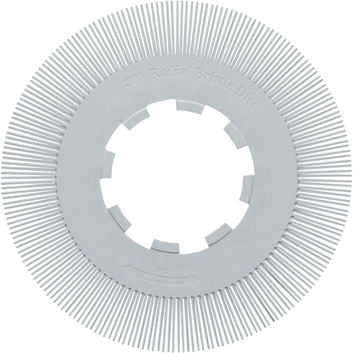 Brosse radiale en soies de pr&eacute;cision type S PN-RB sans adaptateur Scotch-Brite , C&eacute;ramique, Grain 120+, 8" dia. Seaboard Timber Mart