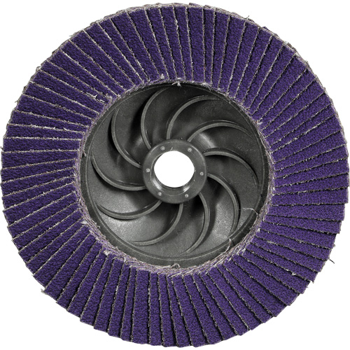 Cubitron 3 Conical  Flap Disc with Quick Change 1169F, 4-1/2" x 5/8"-11, Type T29, 80+ Grit, Ceramic Seaboard Timber Mart