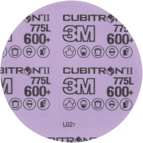 Disque en pellicule Cubitron II Hookit, dia 5", Grain 600+, C&eacute;ramique, 3 mil Seaboard Timber Mart