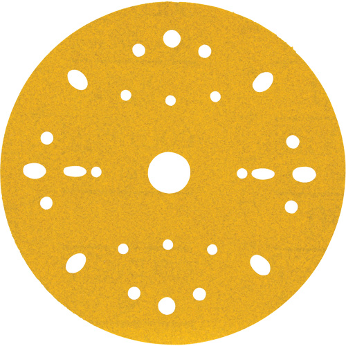 Disque abrasif dor&eacute; Hookit, dia 6", Grain 180, Oxyde d'aluminium, Poids C Seaboard Timber Mart