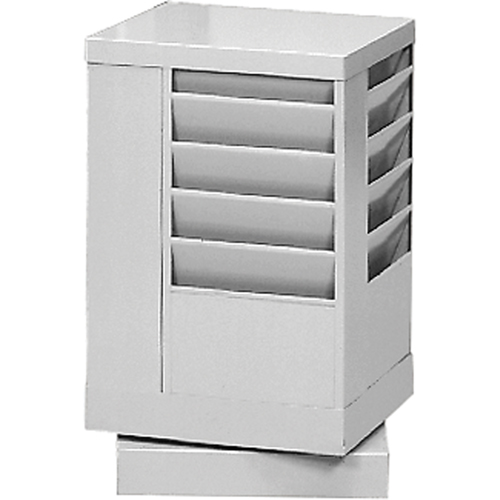 Pr&eacute;sentoirs, Rotatif, 20 fentes, Acier, 14-1/8" la x 14-1/8" p x 21-1/4" h Seaboard Timber Mart