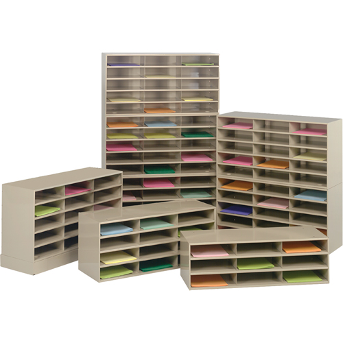 Organisateurs de donn&eacute;es, Stationnaire, 9 fentes, Acier, 33-3/4" la x 11-5/8" p x 10-3/4" h Seaboard Timber Mart