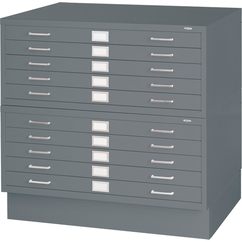Steel Plan Files, 5 Drawers, 40-3/8" W x 29-3/8" D x 16-1/2" H Seaboard Timber Mart