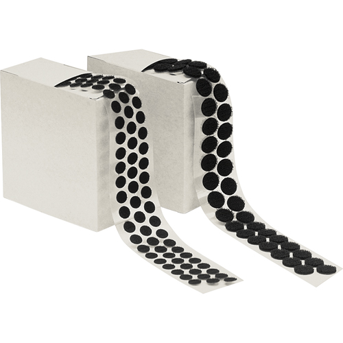 Fastener Dots, Hook, 1/2" Dia., Adhesive, Black Seaboard Timber Mart