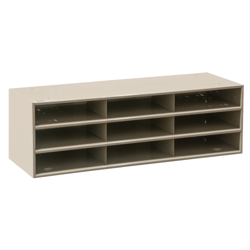 Data Organizers, Stationary, 15 Slots, Steel, 33-3/4" W x 11 5/8" D x 17 3/4" H Seaboard Timber Mart