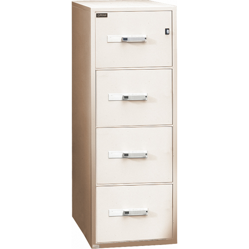 Fire Resistant Filing Cabinets, Steel, 4 Drawers, 19-3/4" W x 31" D x 54" H, Beige Seaboard Timber Mart