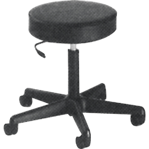 900 Series Task Stool, Mobile, Adjustable, 16" - 22", Fabric Seat, Black Seaboard Timber Mart