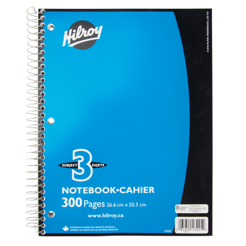 3 Subject Spiral Notebook Seaboard Timber Mart