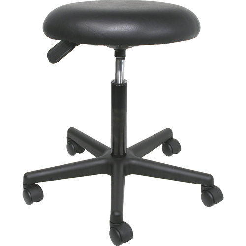 Tabourets pivotants pneumatiques, Mobile, Ajustable, 32", Vinyle Si&egrave;ge, Noir Seaboard Timber Mart