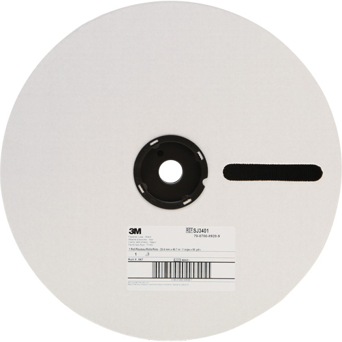 Attache ignifug&eacute;e, Boucle, 50 vg x 1", Cousu, Noir Seaboard Timber Mart