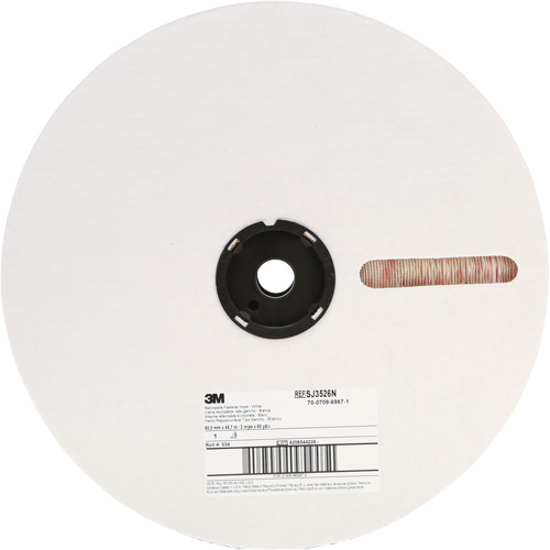 Attache, Boucle, 50 vg x 2", Adh&eacute;sif, Blanc Seaboard Timber Mart