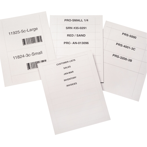 Bin Buddy Label Holders, 48" L x 8" W Seaboard Timber Mart