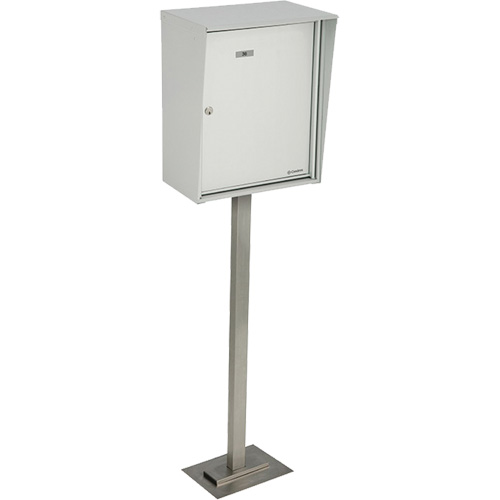 Collecting Boxes, Pedestal -Mounted, 21" x 12-7/8", Aluminum Seaboard Timber Mart
