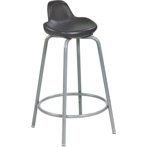 Tabouret de s&eacute;rie 500, Position assise/debout, Ajustable, , Polyur&eacute;thane Si&egrave;ge, Noir Seaboard Timber Mart