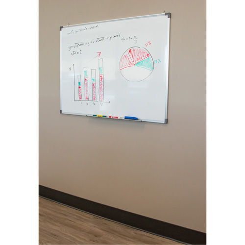 White Board, Non-Magnetic, 24" W x 18" H Seaboard Timber Mart