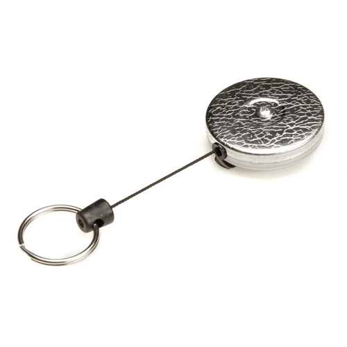 D&eacute;rouleurs autor&eacute;tractables originaux #485-HDK, Chrome, C&acirc;ble 48", Fixation Agrafe de ceinture Seaboard Timber Mart