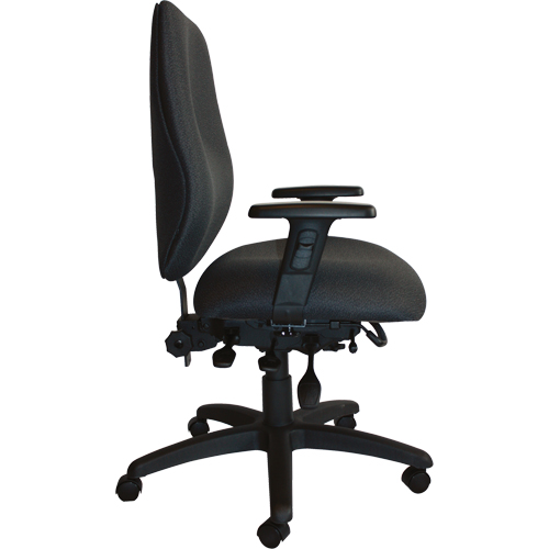 Chaises ergonomiques robustes Cierra , Tissu, Noir, Capacit&eacute; 400 lb Seaboard Timber Mart
