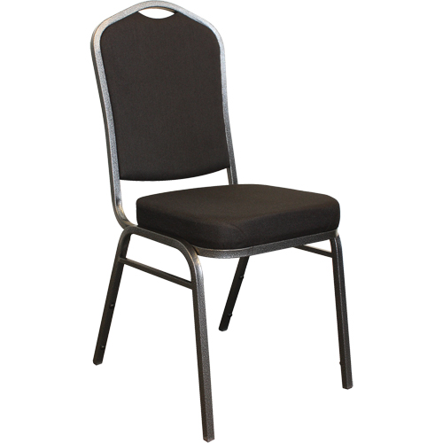Stacking Chairs, Fabric, 37" High, 275 lbs. Capacity, Black Seaboard Timber Mart