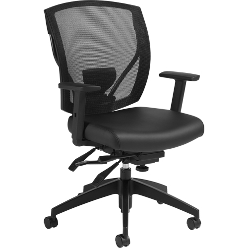 Chaises &agrave; bras Multi-Tilter, Vinyle, Noir, Capacit&eacute; 300 lb Seaboard Timber Mart
