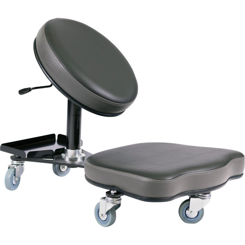 Chaise ergonomique Flex, Vinyle, Noir/gris Seaboard Timber Mart