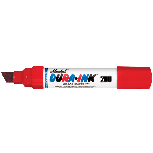Marqueur no 200 Dura-Ink, Ciseau, Rouge Seaboard Timber Mart