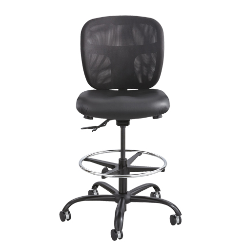 Tabouret robuste Vue, Vinyle, Noir, Capacit&eacute; 350 lb Seaboard Timber Mart