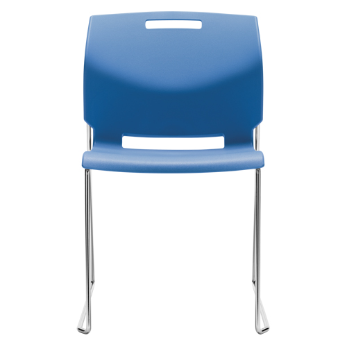 Chair, Plastic, 32-1/2" High, 300 lbs. Capacity, Blue Seaboard Timber Mart