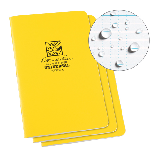 Carnet tout temps, Couverture souple, Jaune, 48 Pages, 4-5/8" , 7"  Seaboard Timber Mart