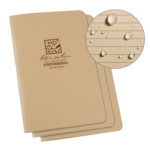 Notebook, Soft Cover, Tan, 48 Pages, 4-5/8" W x 7" L Seaboard Timber Mart