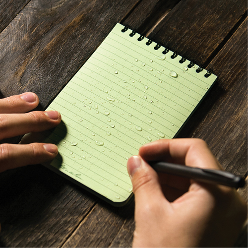 Pocket Top-Spiral Notebook, Soft Cover, Green, 100 Pages, 4" W x 6" L Seaboard Timber Mart