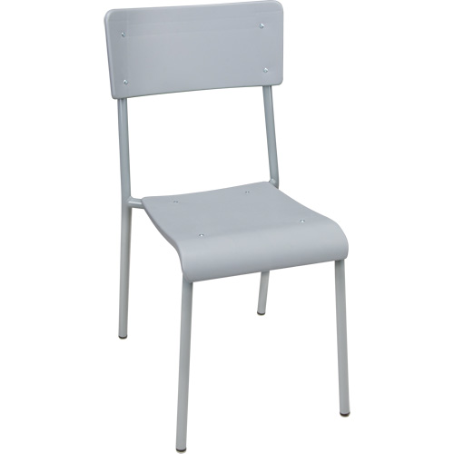 Chaises empilables Ventura, Polypropyl&egrave;ne, Hauteur 36", Capacit&eacute; 300 lb, Gris Seaboard Timber Mart