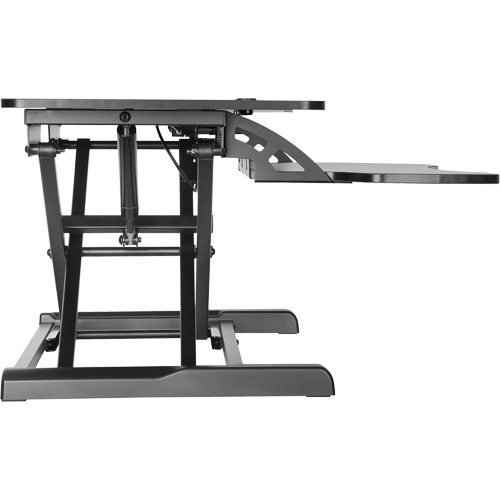 Goya Sit-Stand Workstation, Desktop Unit, 22" H x 31-1/2" W x 24" D, Black Seaboard Timber Mart