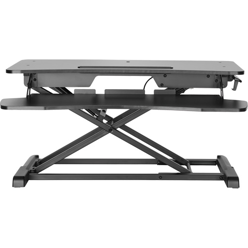 Goya Sit-Stand Workstation, Desktop Unit, 22" H x 31-1/2" W x 24" D, Black Seaboard Timber Mart