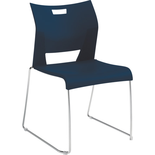 Duet Armless Training Chair, Plastic, 33-1/4" High, 350 lbs. Capacity, Blue Seaboard Timber Mart