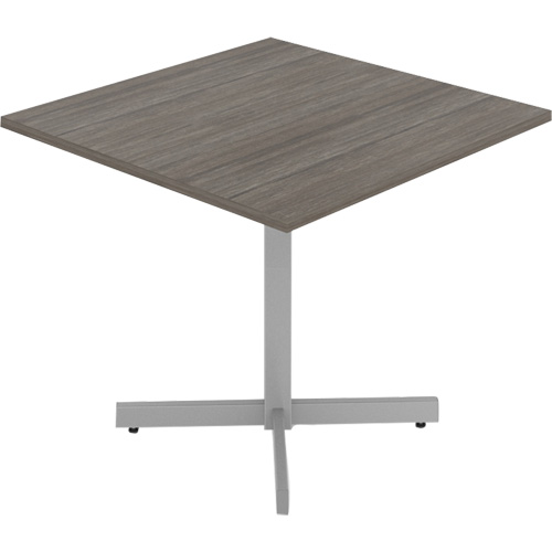 Cafeteria Table, 36" L x 36" W x 29-1/2" H, 1" Top, Laminate, Grey/White Seaboard Timber Mart