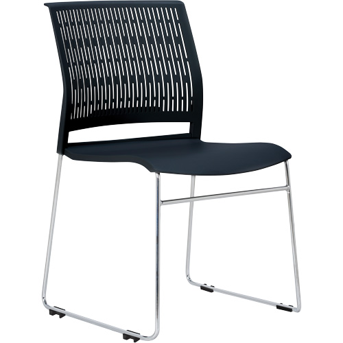 Activ Series Stacking Chairs, Polypropylene, 32-3/8" High, 275 lbs. Capacity, Black Seaboard Timber Mart