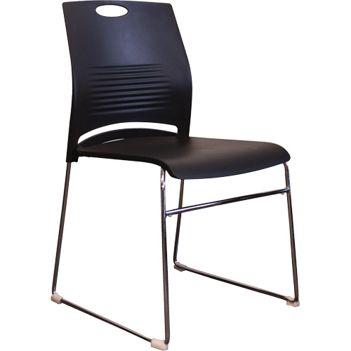 Activ Series Stacking Chairs, Plastic, 23" High, 275 lbs. Capacity, Black Seaboard Timber Mart