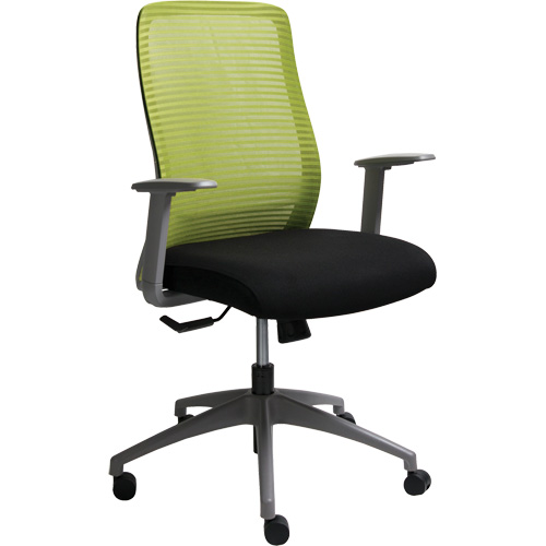 Era Series Adjustable Office Chair, Fabric/Mesh, Green, 275 lbs. Capacity Seaboard Timber Mart