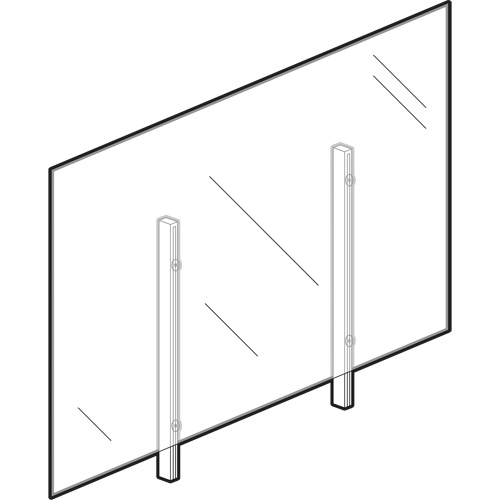Sneeze Guard, 36" W x 36" H Seaboard Timber Mart