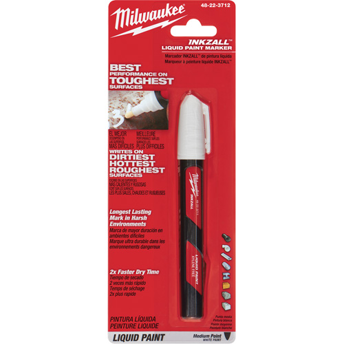 Inkzall Paint Marker, Liquid, White Seaboard Timber Mart