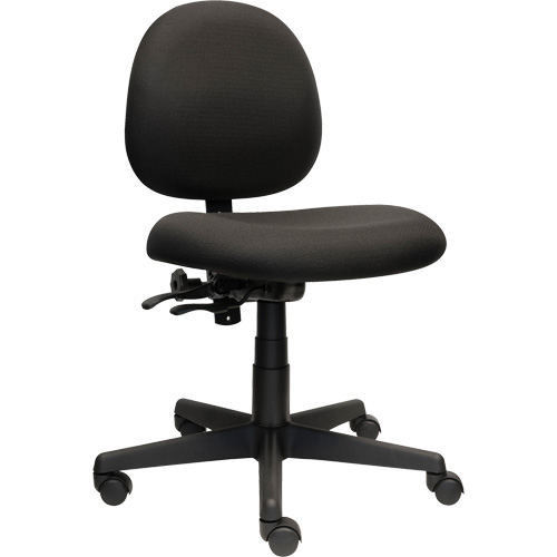 Aspen Low Back Posture Task Chair, Fabric, Black, 275 lbs. Capacity Seaboard Timber Mart