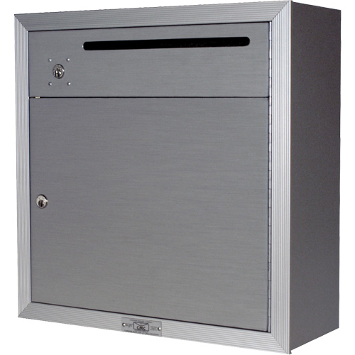 Collection Box, Surface -Mounted, 12-3/4" x 16-3/8", 2 Doors, Aluminum Seaboard Timber Mart