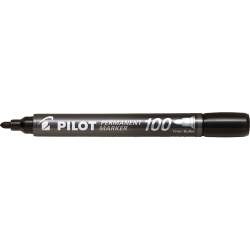 Marqueur permanent Pilot 100, Ronde, Noir Seaboard Timber Mart