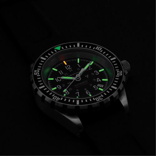 Grande montre automatique de plong&eacute;e, Num&eacute;rique, &agrave; piles, 41 mm, Noir Seaboard Timber Mart