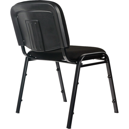 Stacking Chairs, Fabric, 32" High, 250 lbs. Capacity, Black Seaboard Timber Mart