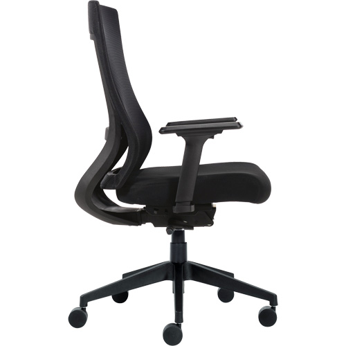 High-Back Weight-Sensing Synchro-Tilter, Mesh, Black Seaboard Timber Mart