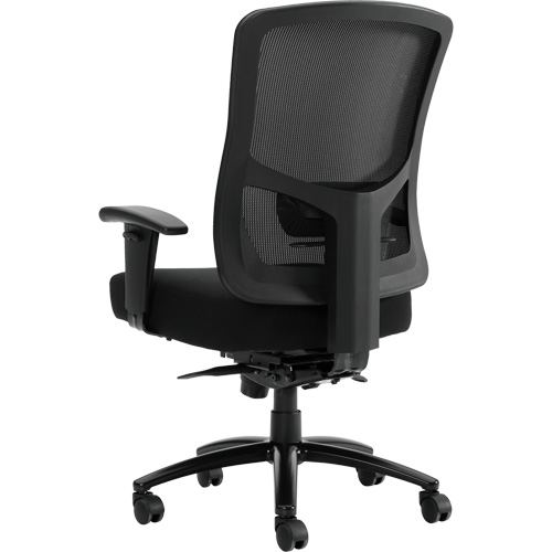 Raven 400 High-Back Heavy-Duty Synchro-Tilter, Mesh, Black, 400 lbs. Capacity Seaboard Timber Mart