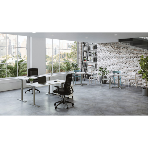 Table rectangulaire &agrave; hauteur r&eacute;glable Newland Seaboard Timber Mart